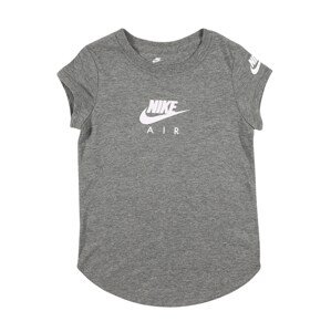 Nike Sportswear Tričko  sivá melírovaná / biela