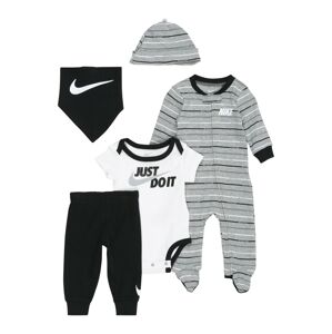 Nike Sportswear Set  čierna / sivá melírovaná / biela