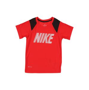 NIKE Funkčné tričko  červená / čierna / biela