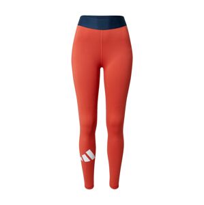 ADIDAS PERFORMANCE Športové nohavice  námornícka modrá / oranžovo červená / biela