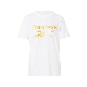 Reebok Classics Tričko  biela / zlatá