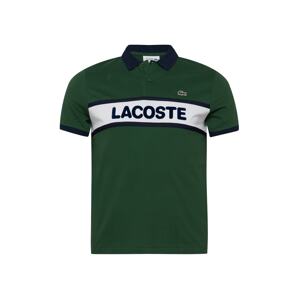 Lacoste Sport Funkčné tričko  zelená / biela / tmavomodrá