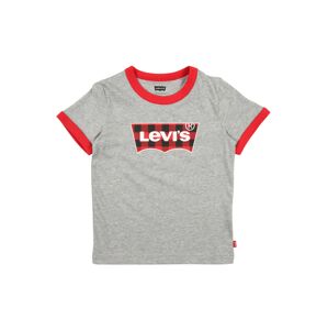 LEVI'S Tričko  sivá melírovaná / svetločervená / biela / čierna