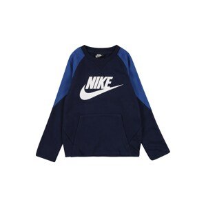 Nike Sportswear Mikina  tmavomodrá / nebesky modrá / biela