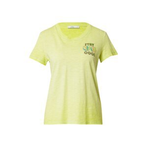 ESPRIT Tričko  žltá melírovaná / zmiešané farby