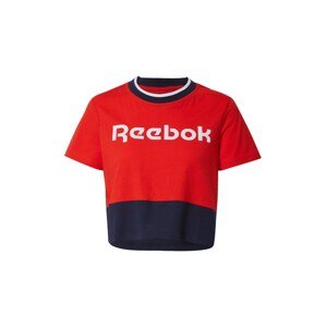 Reebok Sport Funkčné tričko  červená / tmavomodrá