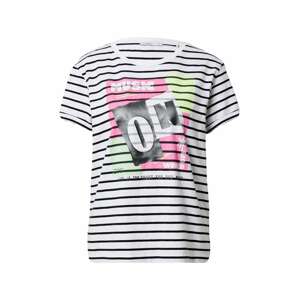 EDC BY ESPRIT T-Shirt  biela / čierna / ružová / svetložltá / svetlozelená