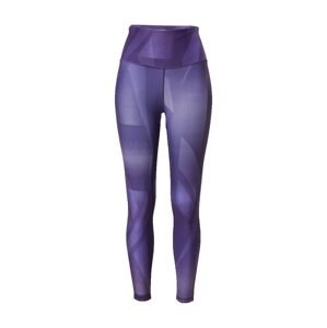 Reebok Športové nohavice  fialová / tmavofialová