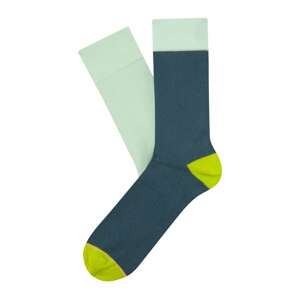 CHEERIO* Ponožky  modrosivá / mätová / neónovo žltá