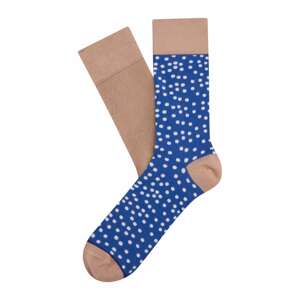 CHEERIO* Ponožky 'Tipsy Dots'  púdrová / kráľovská modrá / biela