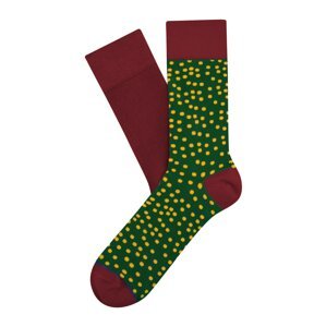 CHEERIO* Ponožky  bordová / zelená / žltá