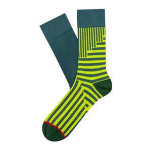 CHEERIO* Ponožky 'Jolly'  ultramarínová / neónovo žltá / trávovo zelená / neónovo červená