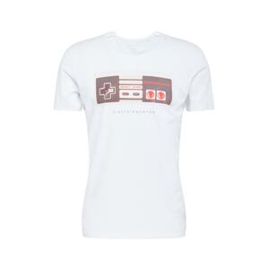 EINSTEIN & NEWTON Shirt 'Control'  biela / sivobéžová / béžová / koralová