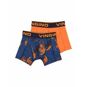 VINGINO Nohavičky  oranžová / čierna / námornícka modrá