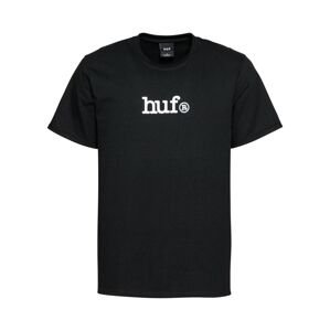 HUF Shirt  čierna / biela