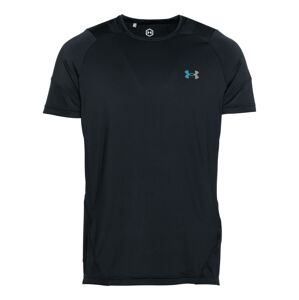UNDER ARMOUR Funkčné tričko 'HeatGear Rush 2.0'  čierna / neónovo modrá