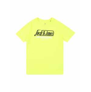 Jack & Jones Junior Tričko  neónovo žltá / čierna / biela