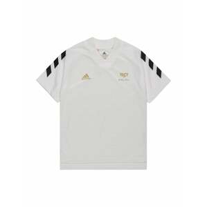 ADIDAS PERFORMANCE Funkčné tričko  biela / čierna / zlatá