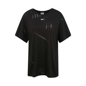 Reebok Sport Funkčné tričko 'BURNOUT'  čierna / biela