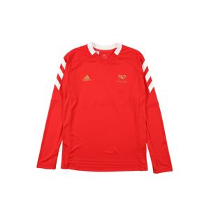 ADIDAS PERFORMANCE Funkčné tričko  červená / biela / zlatá