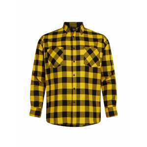 Urban Classics Košeľa  čierna / žltá