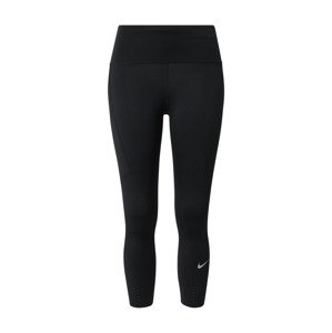 NIKE Športové nohavice 'Epic Luxe'  svetlosivá / čierna