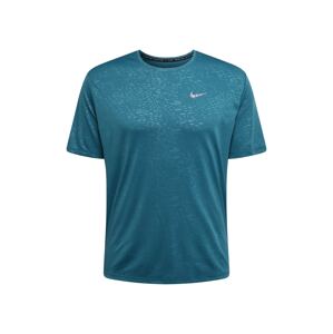 NIKE Funkčné tričko 'Miler Run Division'  svetlosivá / modrá