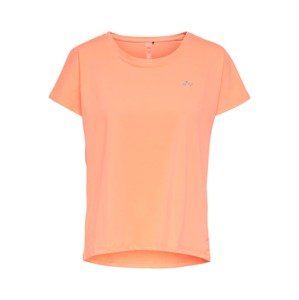 ONLY PLAY Funkčné tričko 'Aubree'  striebornosivá / pastelovo oranžová