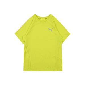 PUMA Funkčné tričko 'Evostripe'  strieborná / neónovo žltá