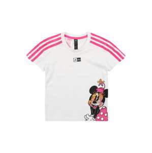 ADIDAS PERFORMANCE Funkčné tričko  šedobiela / ružová / čierna / oranžová