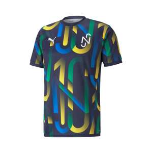 PUMA Funkčné tričko 'Neymar'  námornícka modrá / horčicová / zelená / kráľovská modrá / biela