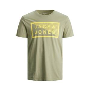 Jack & Jones Junior Tričko  zelená / žltá