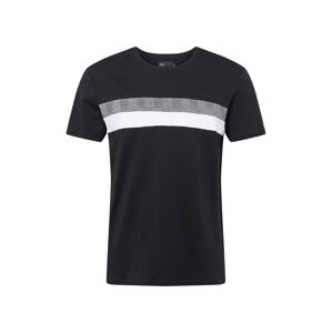 BURTON MENSWEAR LONDON Shirt  čierna / biela / svetlosivá