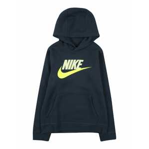 Nike Sportswear Mikina 'CLUB'  tmavomodrá / neónovo žltá / pastelovo žltá