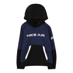 Nike Sportswear Mikina 'Air'  čierna / tmavomodrá / biela