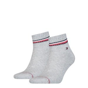 Tommy Hilfiger Underwear Ponožky  sivá / modrá / biela / červená