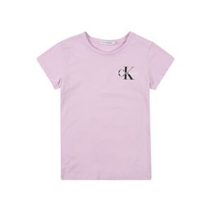Calvin Klein Jeans Tričko  fialová / pastelovo fialová / biela