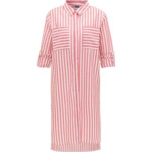 DreiMaster Maritim Košeľové šaty  biela / svetločervená