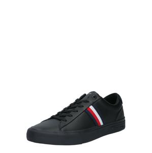 TOMMY HILFIGER Sneaker  čierna / námornícka modrá / biela / červená