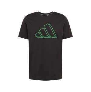 ADIDAS PERFORMANCE Funkčné tričko  zelená / čierna