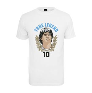 Mister Tee Shirt 'True Legends Number 10'  biela / čierna / svetlomodrá / nebielená