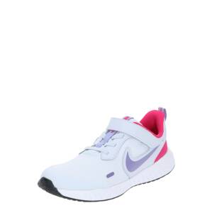 Nike Sportswear Športová obuv 'Revolution 5'  svetlosivá / cyklaménová / orgovánová