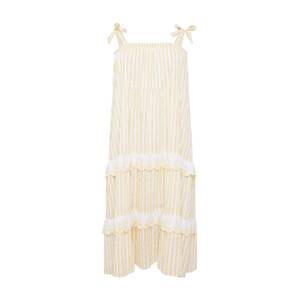 Cotton On Curve Letné šaty 'CLARISSA'  žltá / biela