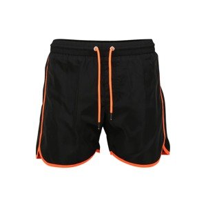 DIESEL Plavecké šortky 'DOLPHIN'  čierna / neónovo oranžová