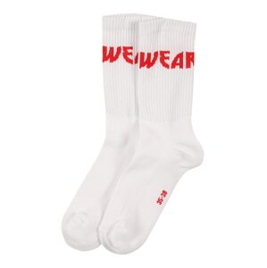 WEARKND Ponožky  biela / červená