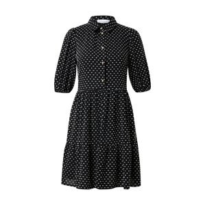Closet London Košeľové šaty  čierna / biela
