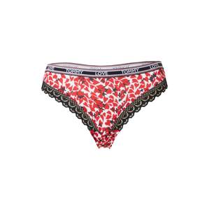 Tommy Hilfiger Underwear Tangá  červená / biela / tmavomodrá