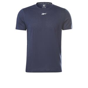 Reebok Sport Funkčné tričko  biela / modrofialová