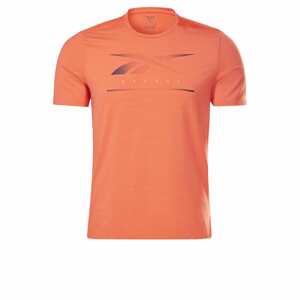 Reebok Sport Funkčné tričko  tmavomodrá / oranžovo červená