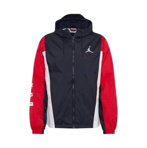 Jordan Športová bunda  čierna / biela / ohnivo červená